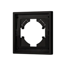 Изображение Рамка 1 пост пластиковая Arlight TENDO, черный soft-touch 054642