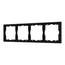 Изображение Рамка 4 поста Arlight NOBE, черный оникс soft-touch 054224(1)